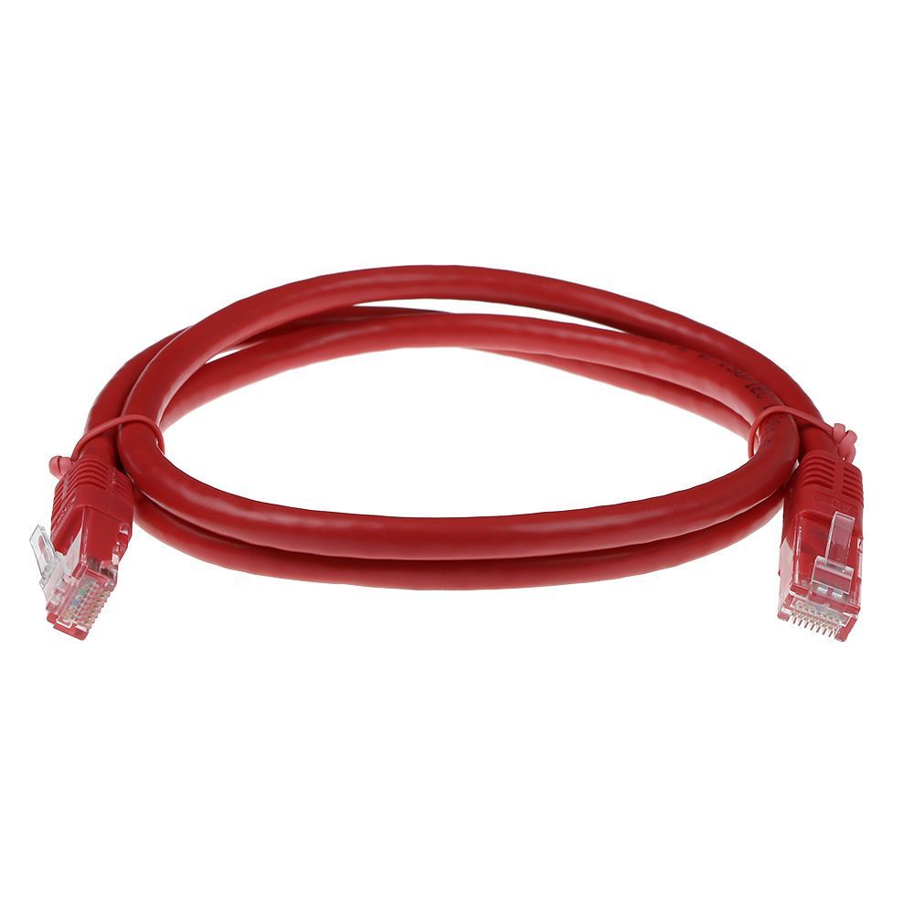 ACT CAT6 U-UTP Patch Cable 0,5m Red