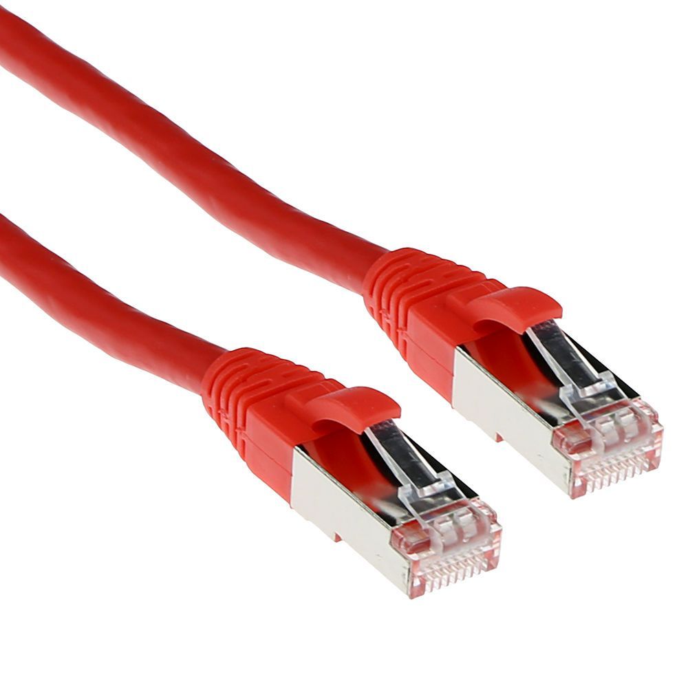 ACT CAT6A S-FTP Patch Cable 0,5m Red