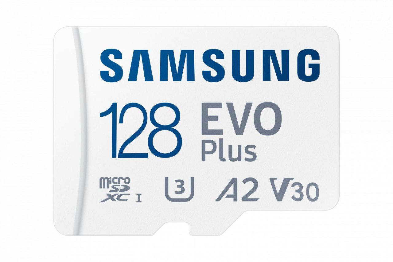 Samsung 128GB microSDXC EVO Plus Class10 U3 A2 V30 + adapterrel