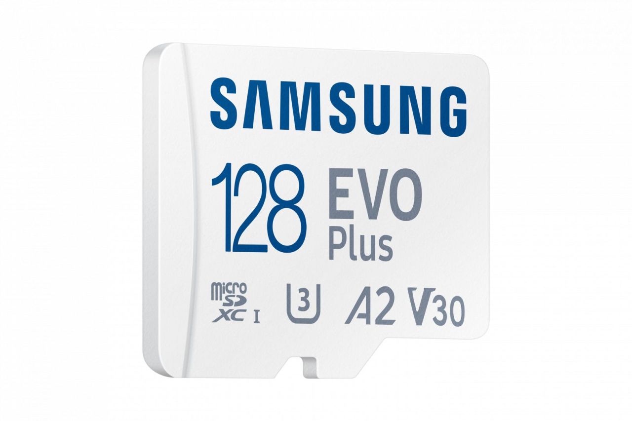 Samsung 128GB microSDXC EVO Plus Class10 U3 A2 V30 + adapterrel