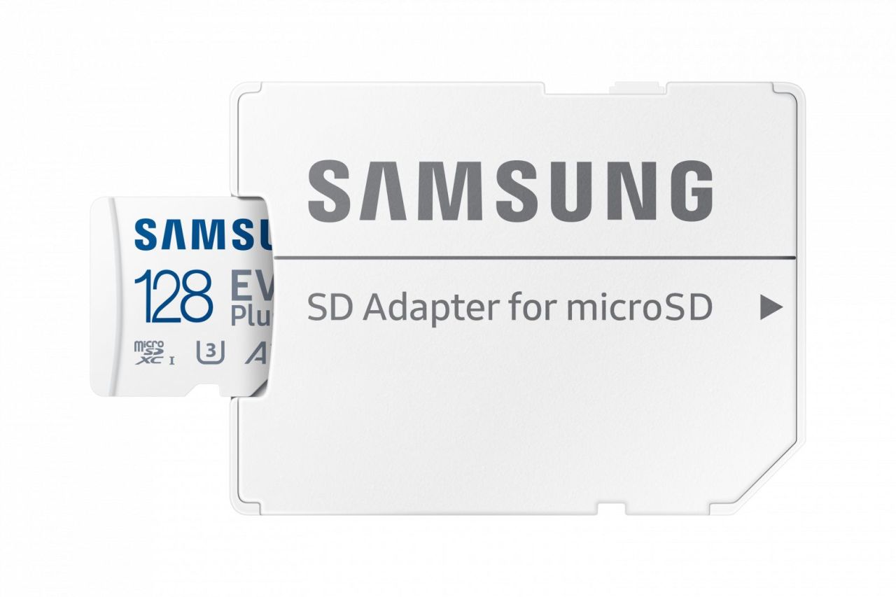 Samsung 128GB microSDXC EVO Plus Class10 U3 A2 V30 + adapterrel