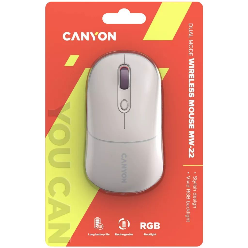 Canyon CNS-CMSW22RC Wireless Bluetooth Mouse Rice