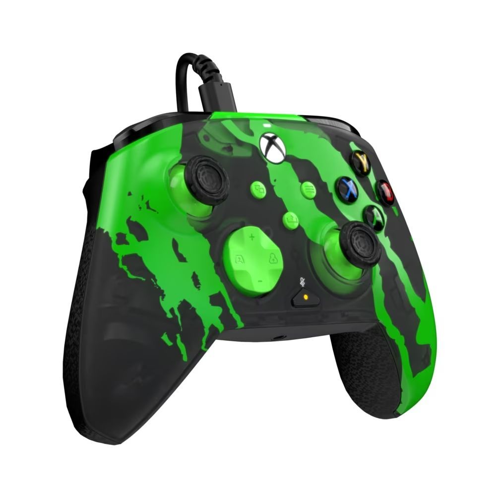 PDP Rematch Glow Adevanced Jolt USB Gampead Green Glow in the Dark