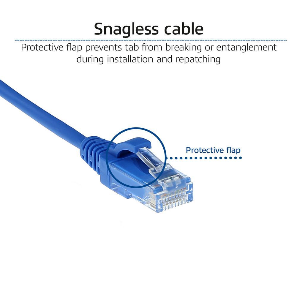 ACT CAT6A U-UTP Patch Cable 10m Blue