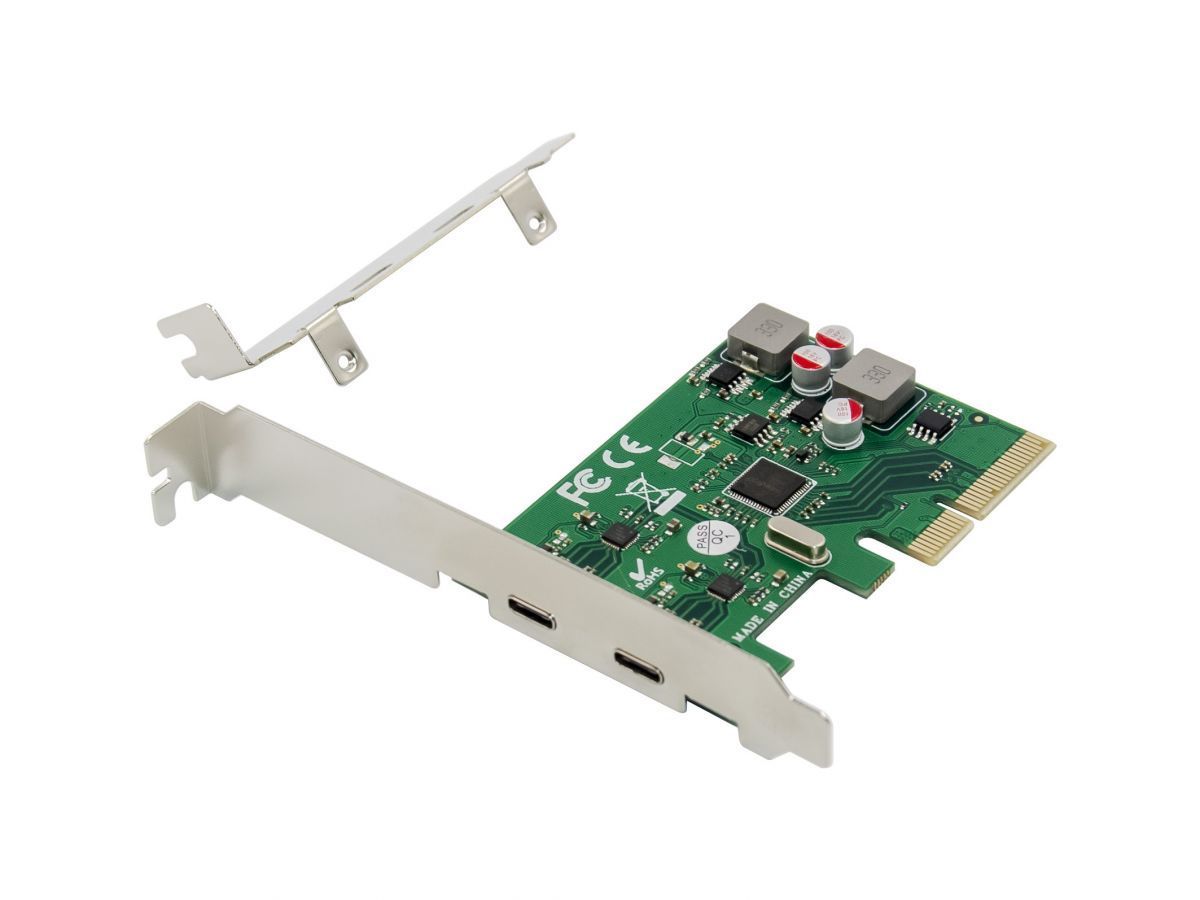 Conceptronic EMRICK08G 2-Port USB 3.2 Gen 2 Type-C PCIe Card