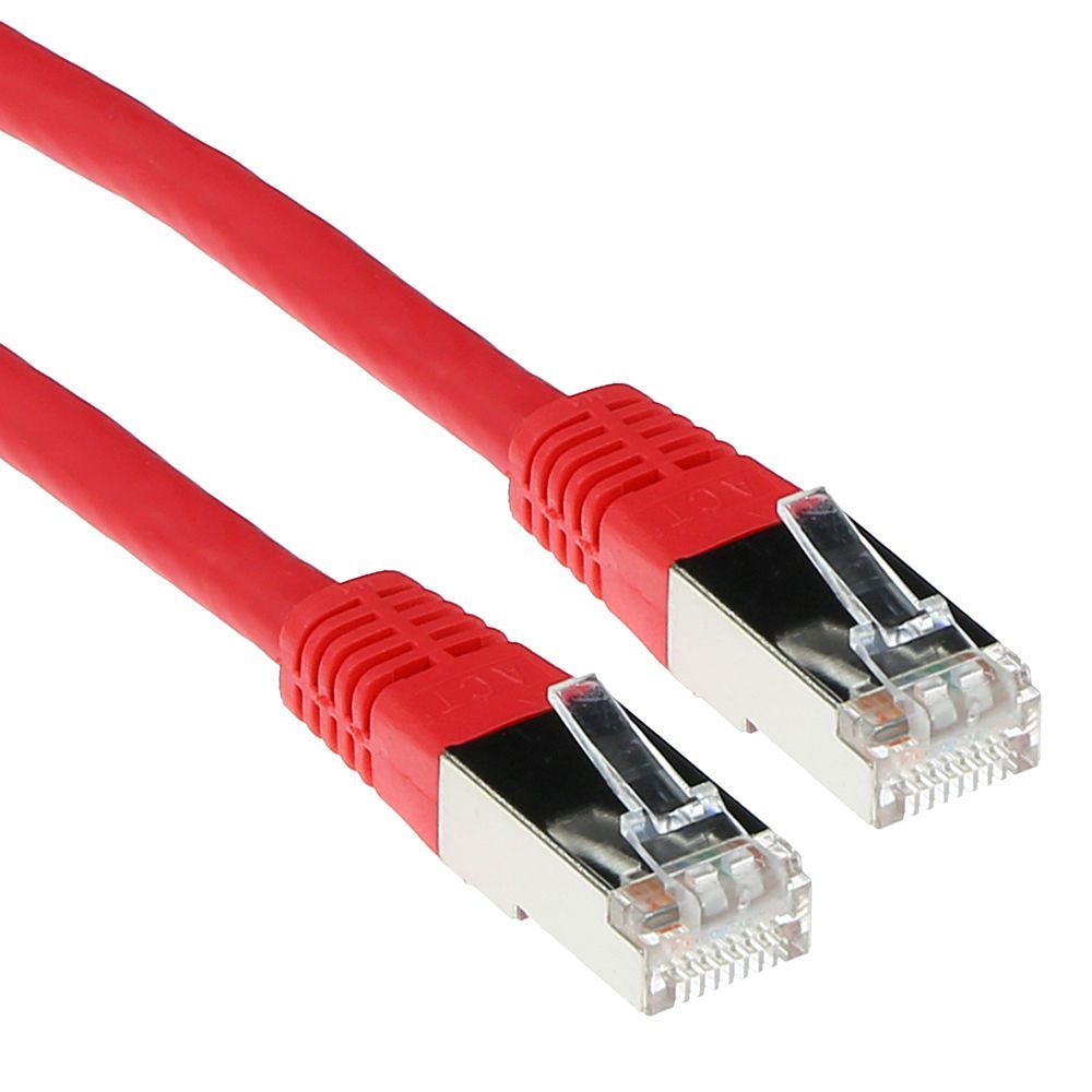 ACT CAT5e F-UTP Patch Cable 0,5m Red