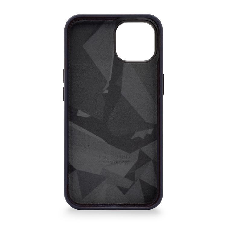 Decoded Leather BackCover, navy - iPhone 14