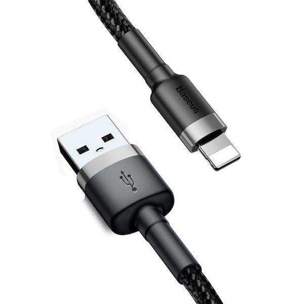 Baseus Cafule lightning Cable 2,4A 1m Black