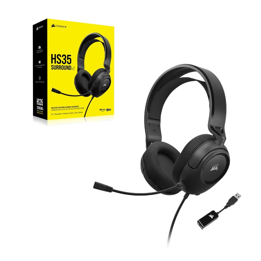 Corsair HS35 v2 Gaming Headset Carbon