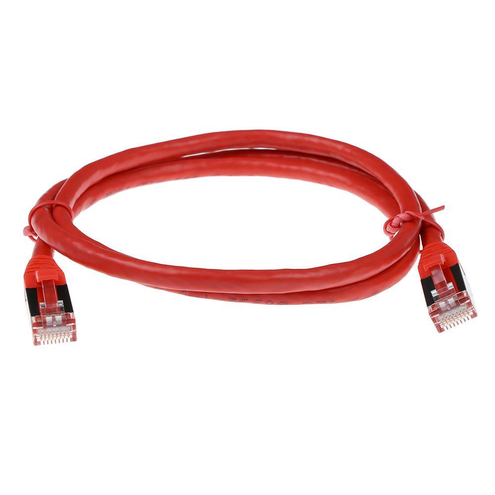 ACT CAT6A S-FTP Patch Cable 2m Red