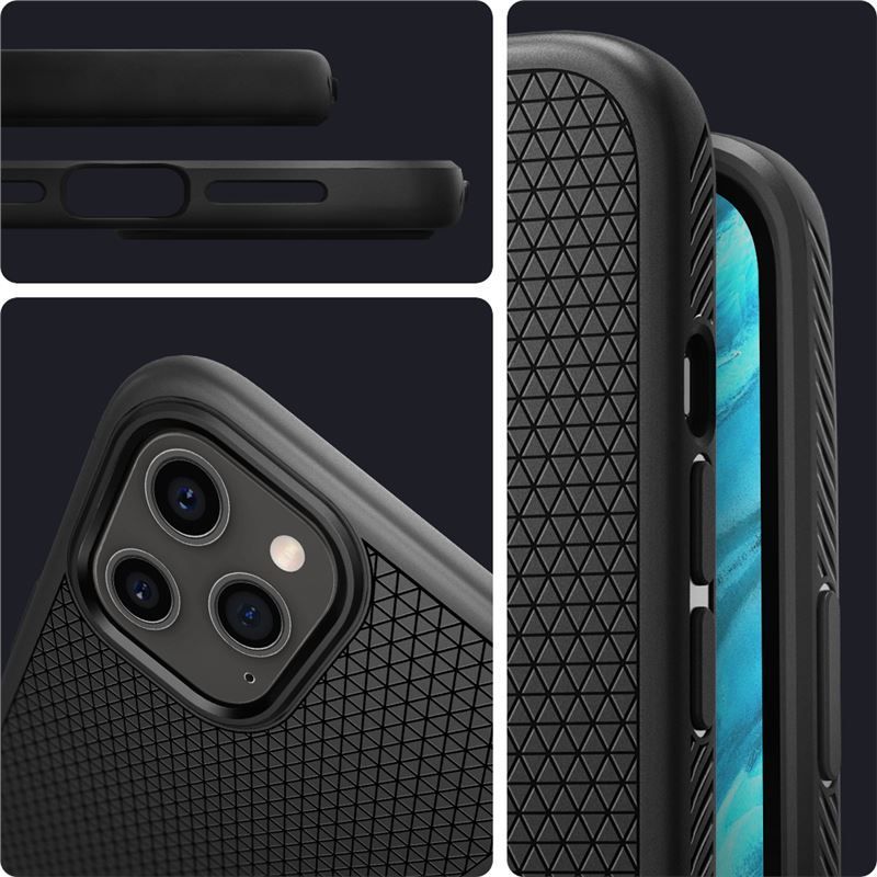 Spigen Liquid Air, black - iPhone 12 Pro Max