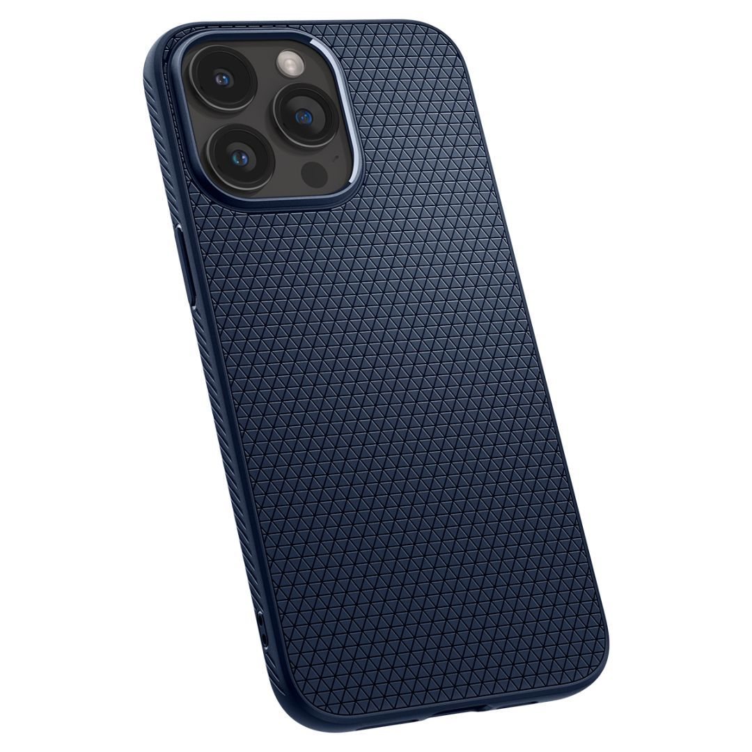 Spigen iPhone 15 Pro Max Case Liquid Air Navy Blue