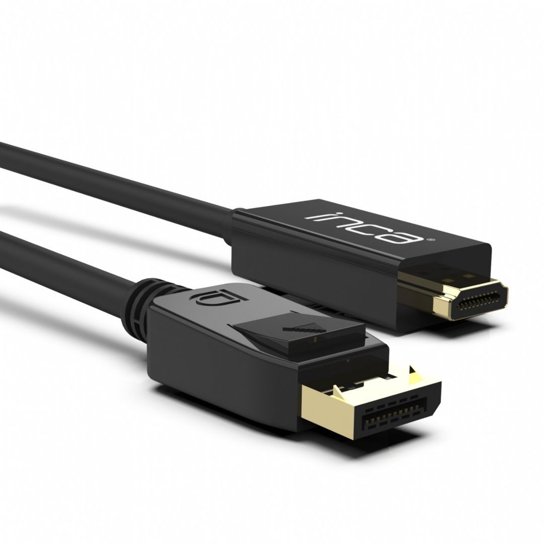 INCA IDPH-18T Displayport to HDMI Connection Cable 1,8m Black