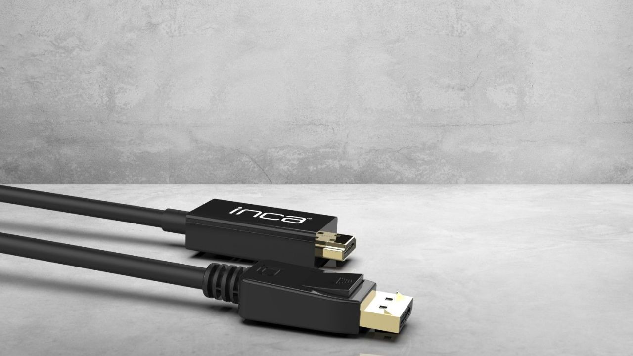 INCA IDPH-18T Displayport to HDMI Connection Cable 1,8m Black