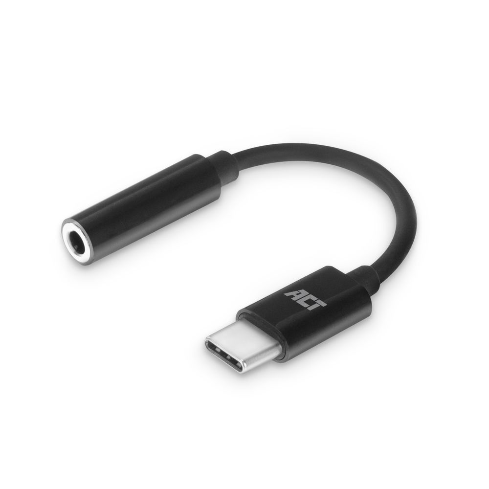 ACT AC7380 USB-C - 3.5mm audio adapter Black