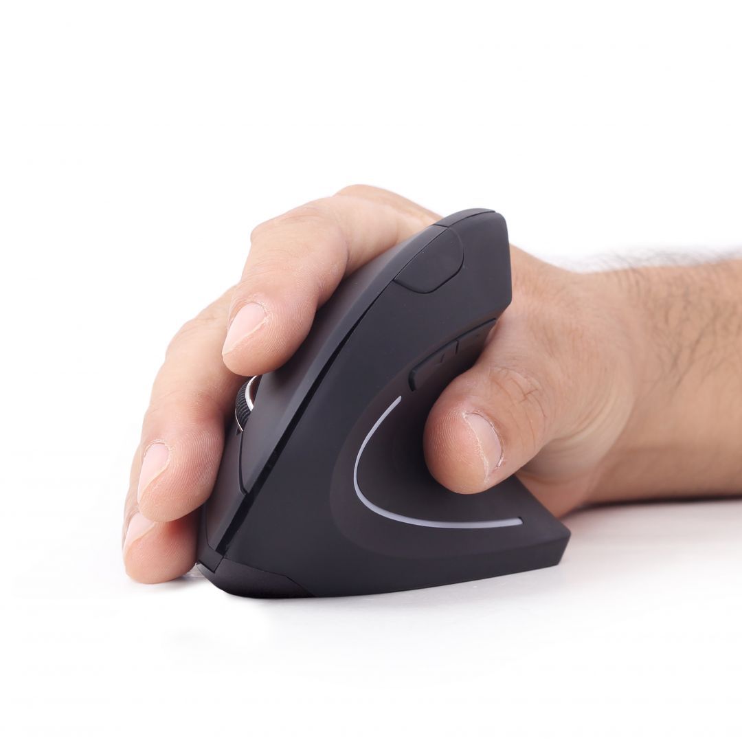 Gembird MUSW-ERGO-01 Ergonomic wireless mouse Black