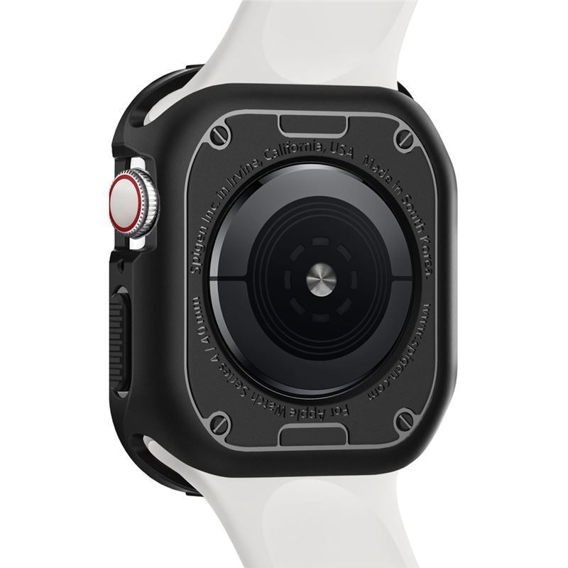 Spigen Rugged Armor, black - Apple Watch 9/8/7 (41mm)/6/SE/5/4 (40mm)