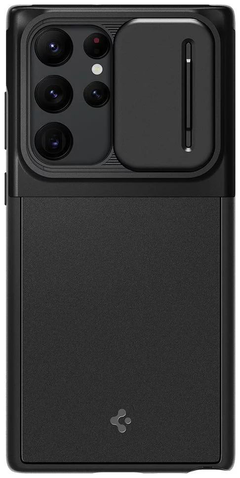 Spigen Spigen Optik Armor for Samsung Galaxy S22 Ultra Black