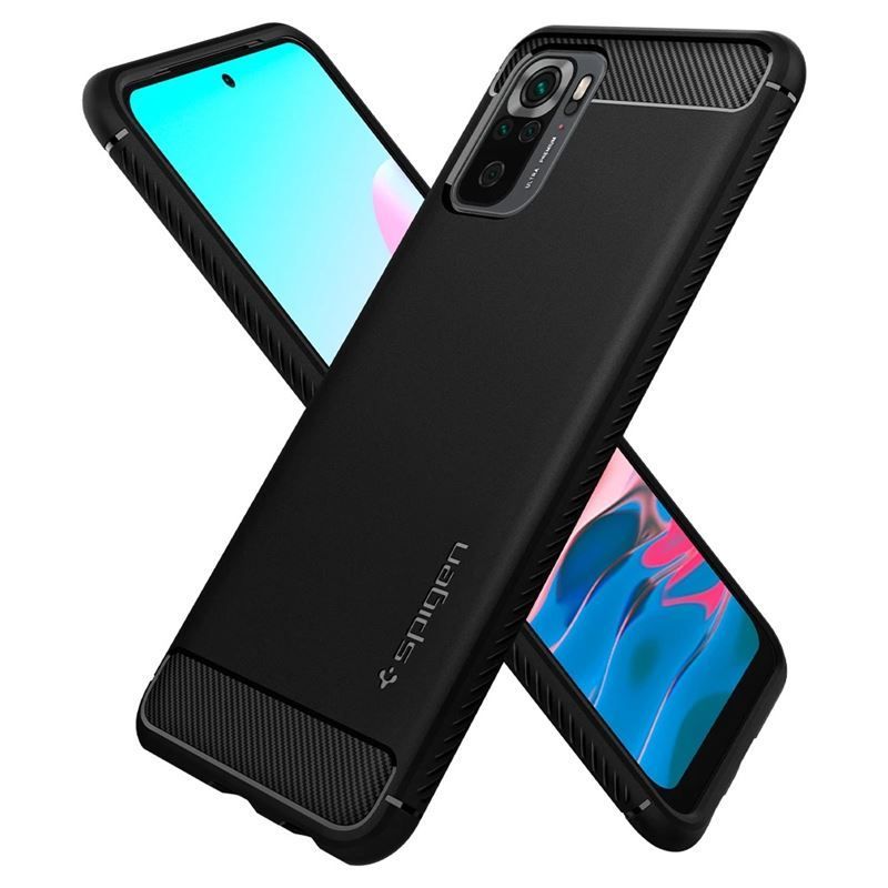 Spigen Rugged Armor, black - X.Redmi Note 10/10S