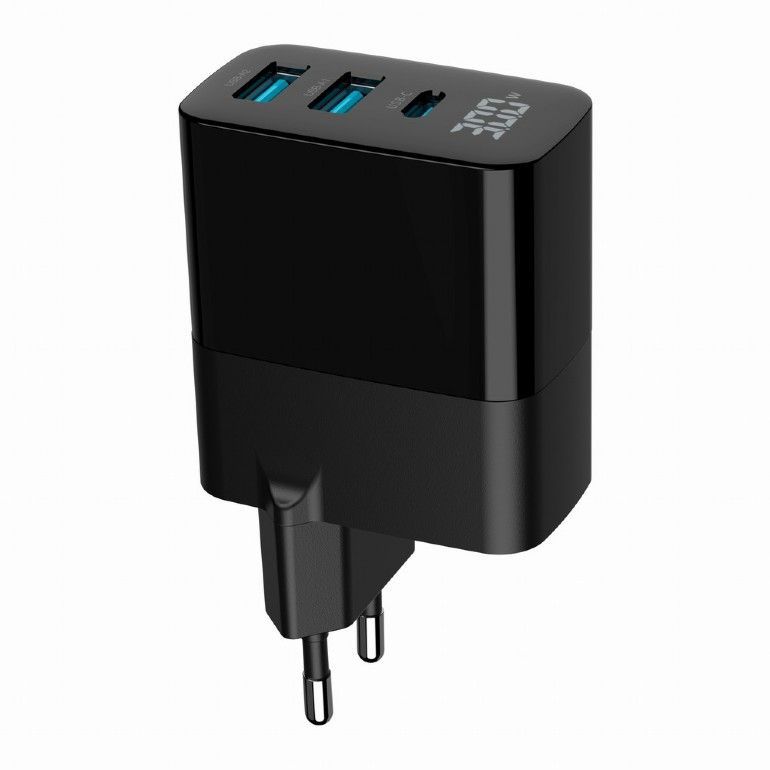 Gembird 3-Port 30W USB Fast Charger Black