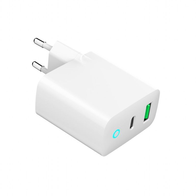 Gembird 2-Port 20W USB Fast Charger White