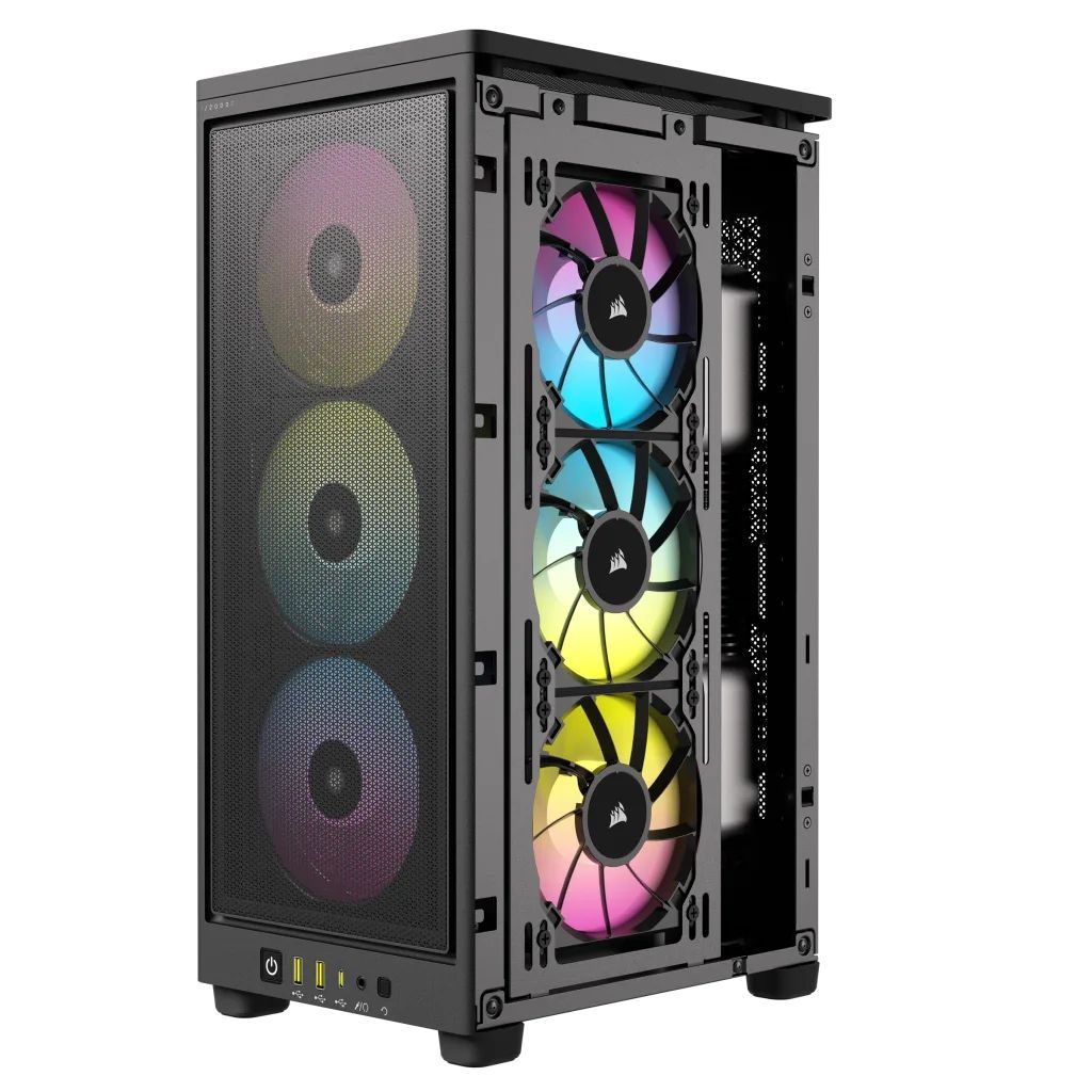 Corsair 2000D RGB Airflow Tempered Glass Black