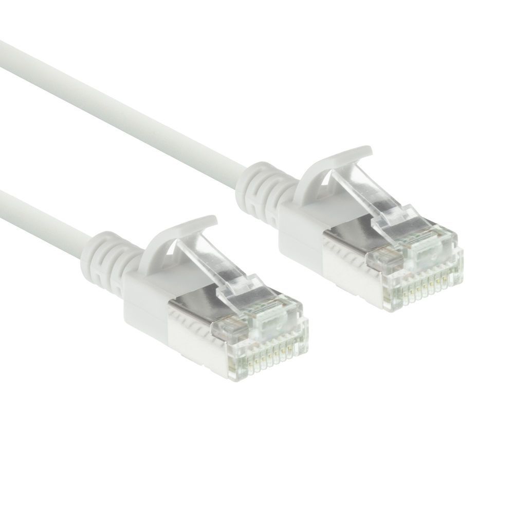 ACT CAT6A U-FTP Patch Cable 1,5m White