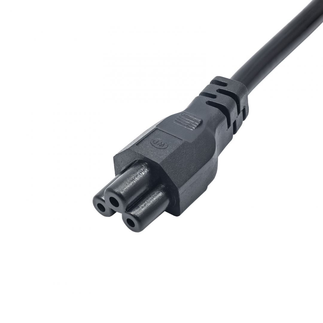 Akyga AK-NB-08A Cloverleaf Power Cable 1m Black