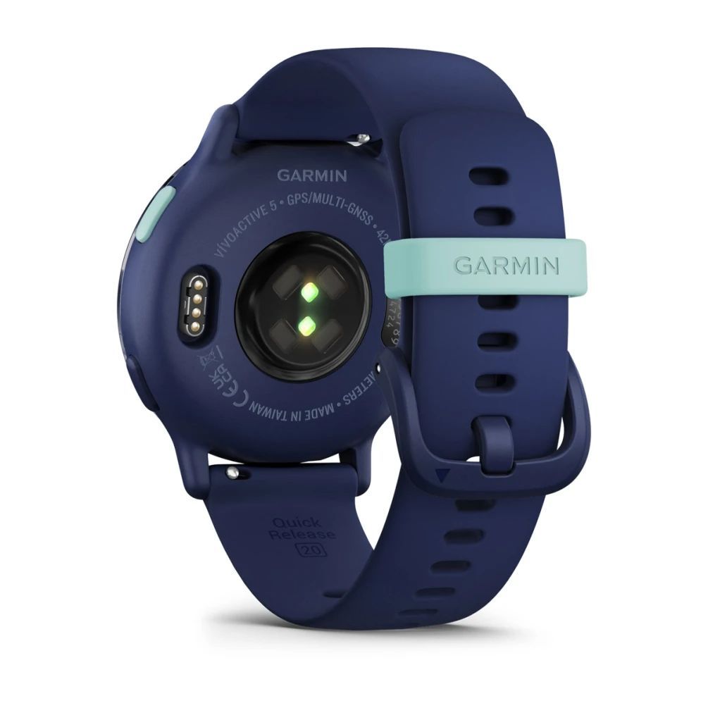 Garmin Vivoactive 5 Metallic navy Aluminium bezel with navy case and silicone band