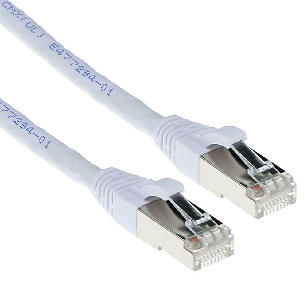 ACT CAT6A S-FTP Patch Cable 7m White