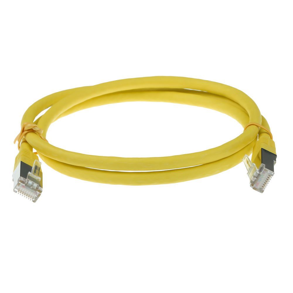 ACT CAT6A S-FTP Patch Cable 1m Yellow