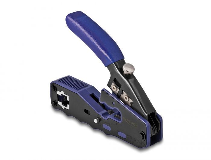 DeLock Crimping tool for 8P / RJ45 modular plugs with cutter and stripper (Easy-Connect)