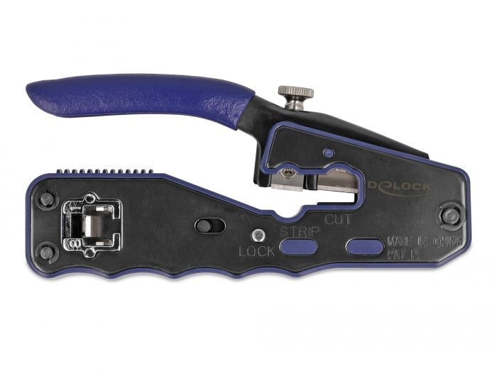 DeLock Crimping tool for 8P / RJ45 modular plugs with cutter and stripper (Easy-Connect)