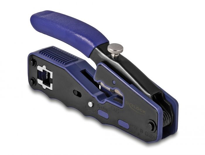 DeLock Crimping tool for 8P / RJ45 modular plugs with cutter and stripper (Easy-Connect)