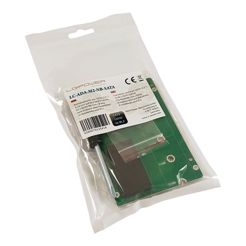 LC Power LC-ADA-M2-NB-SATA -> M.2 Converter card