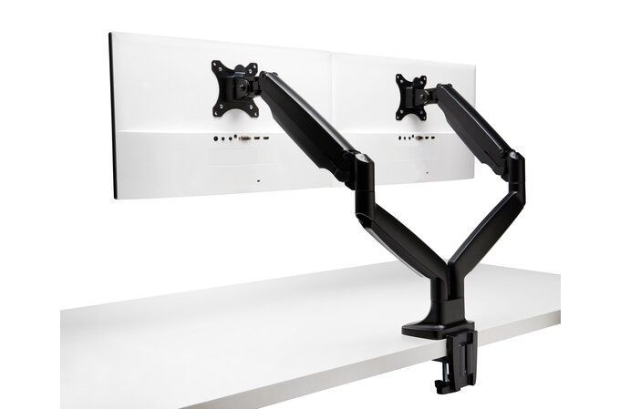 Kensington SmartFit One-Touch Height Adjustable Dual Monitor Arm Black