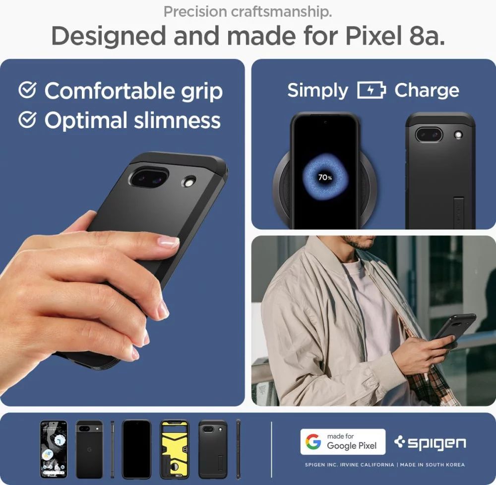 Spigen Tough Armor for Google Pixel 8a Black