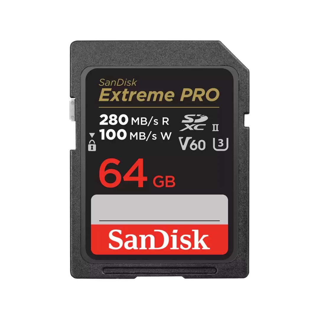 Sandisk 64GB SDXC Extreme Pro Class 10 UHS-II V60