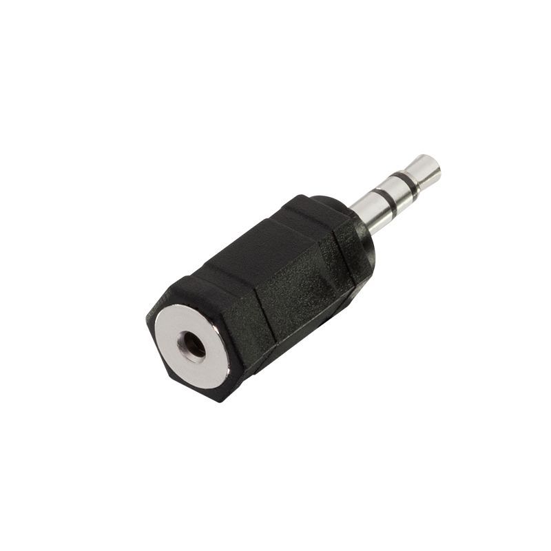 Logilink Audio adapter, 3.5 mm 3-Pin/M to 2.5 mm 3-Pin/F Black