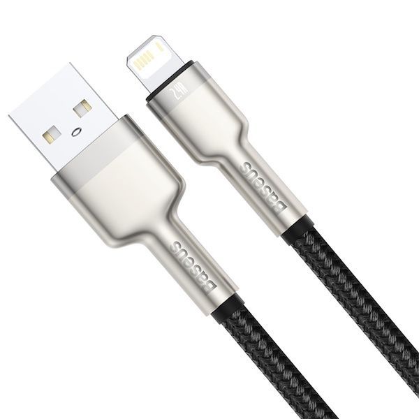 Baseus Cafule Metal Lightning Cable 2.4A 1m Black