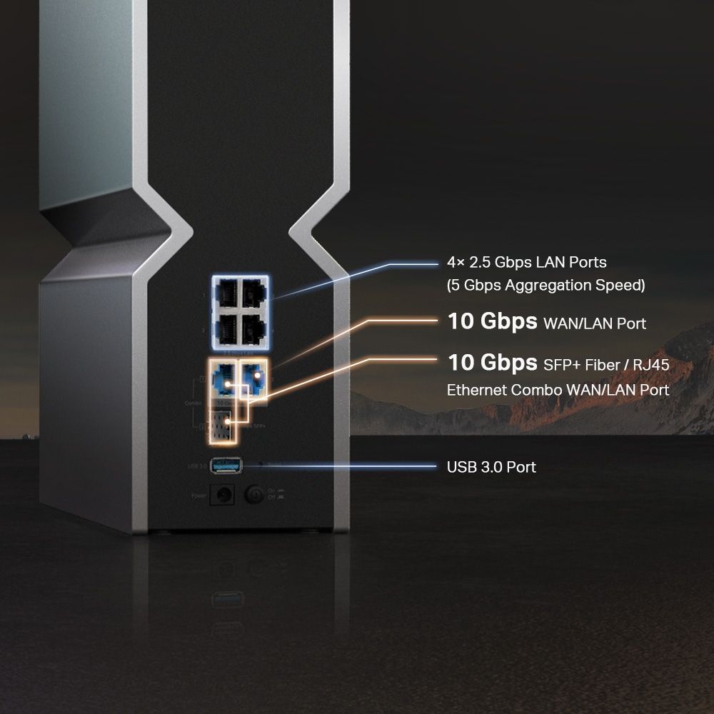 TP-Link Archer BE800 BE19000 Tri-Band Wi-Fi 7 Router