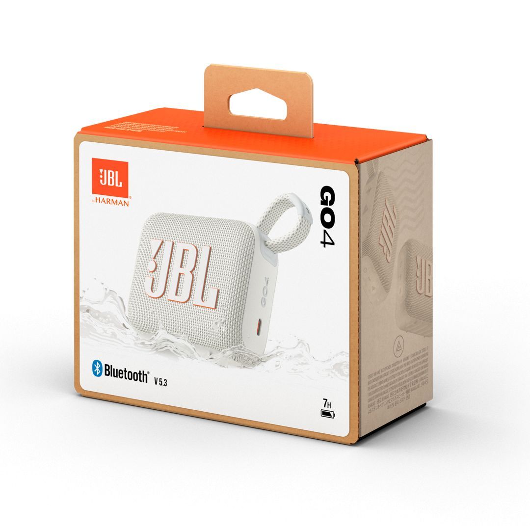 JBL Go 4 Ultra-Portable Bluetooth Speaker White