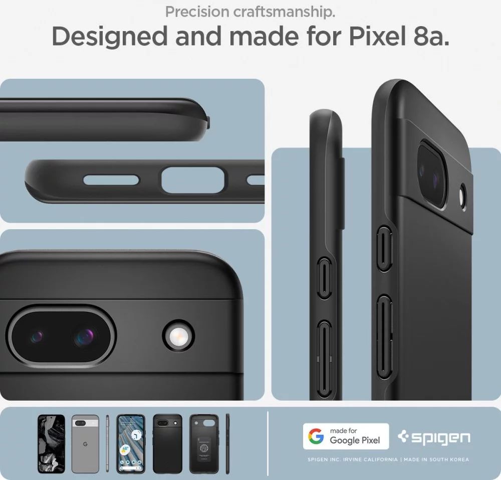 Spigen Thin Fit for Google Pixel 8a Black