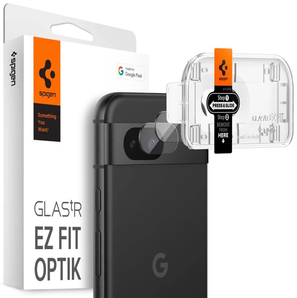 Spigen Glass tR EZ Fit Optik 2 Pack Google Pixel 8a Crystal Clear