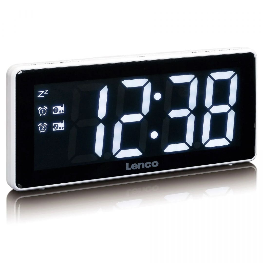 Lenco CR-30 Clockradio White