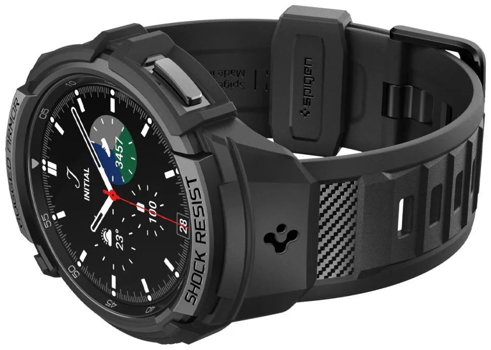 Spigen Rugged Armor Pro for Samsung Galaxy Watch6 Classic 47mm Black