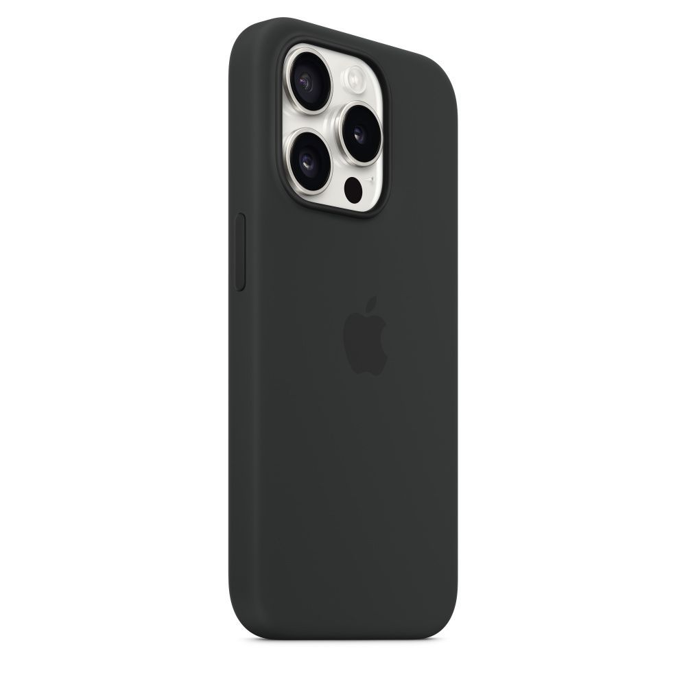 Apple iPhone 15 Pro Silicone Case with MagSafe Black