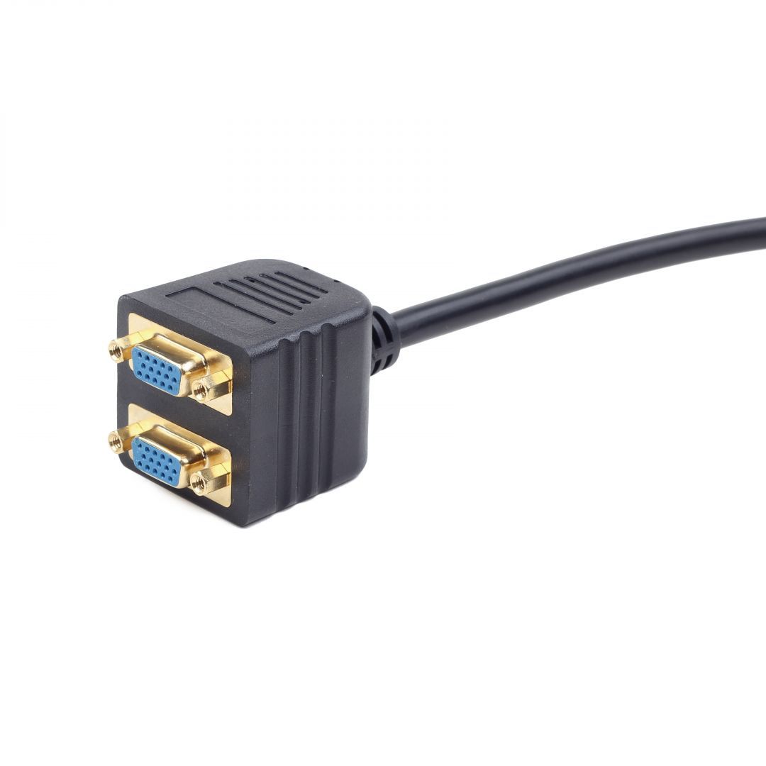 Gembird CC-VGAX2-20CM VGA splitter cable 0,2m Black