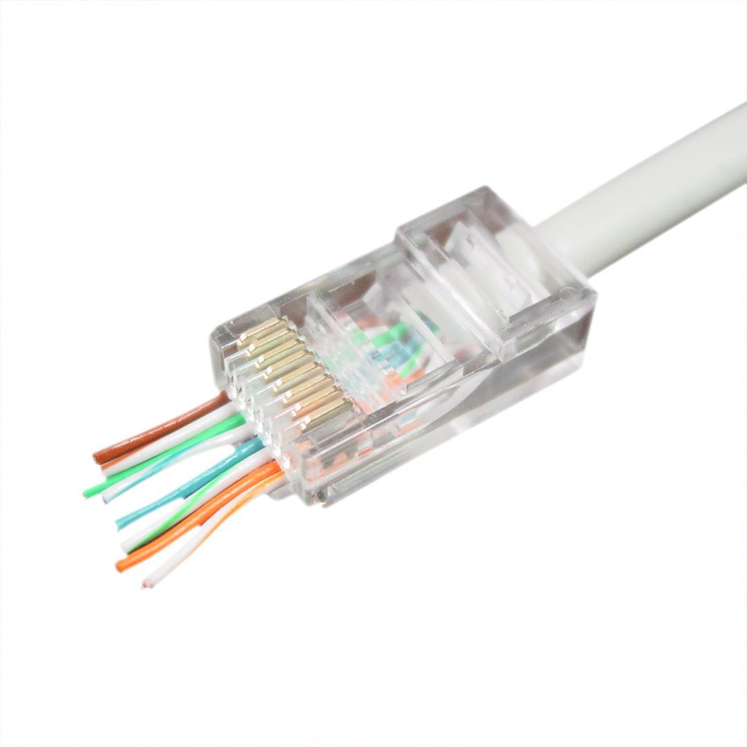 Gembird Universal pass-through modular UTP plug RJ45/8P8C 10 pcs per bag