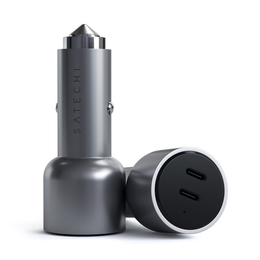 Satechi 40W Dual USB-C PD Car Charger Silver